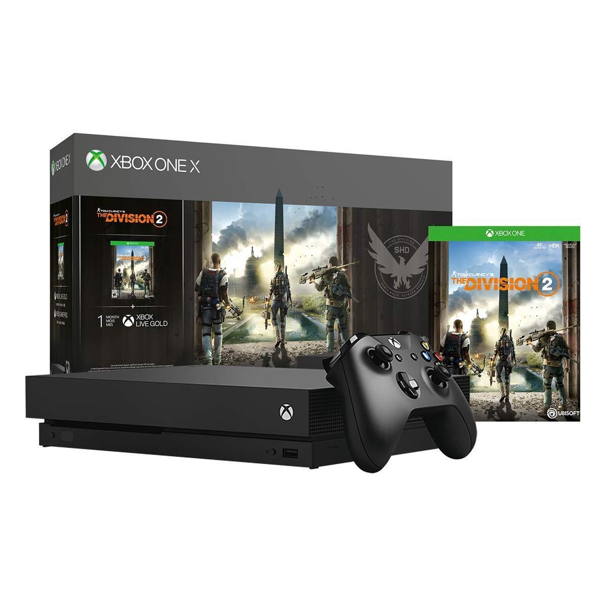 Refurbished Microsoft Xbox One X 1TB Tom Clancy's The Division 2 Bundle