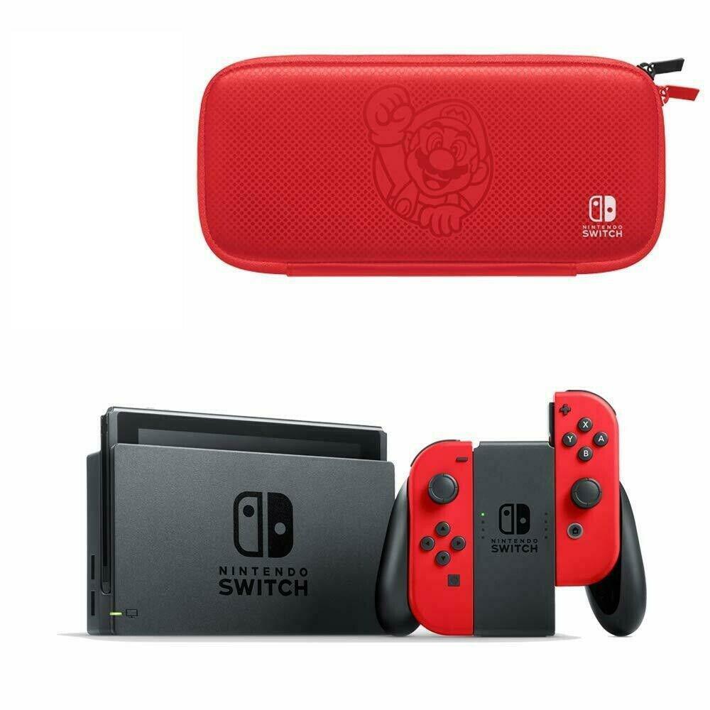 Refurbished Video game console Nintendo Switch with Mario + Red JoyCon