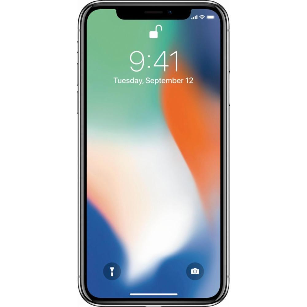 Refurbished iPhone X 256GB Silver Unlocked Back Market