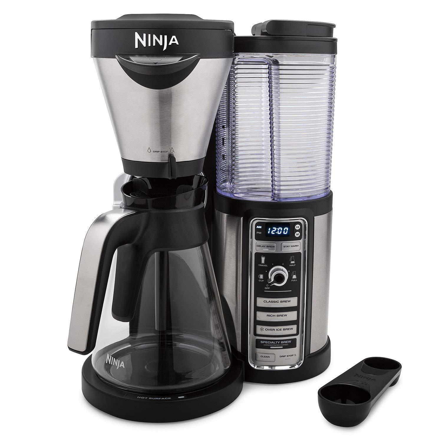 Ninja CF081 Coffee Bar Brewer, Glass Carafe 43oz Black Back Market