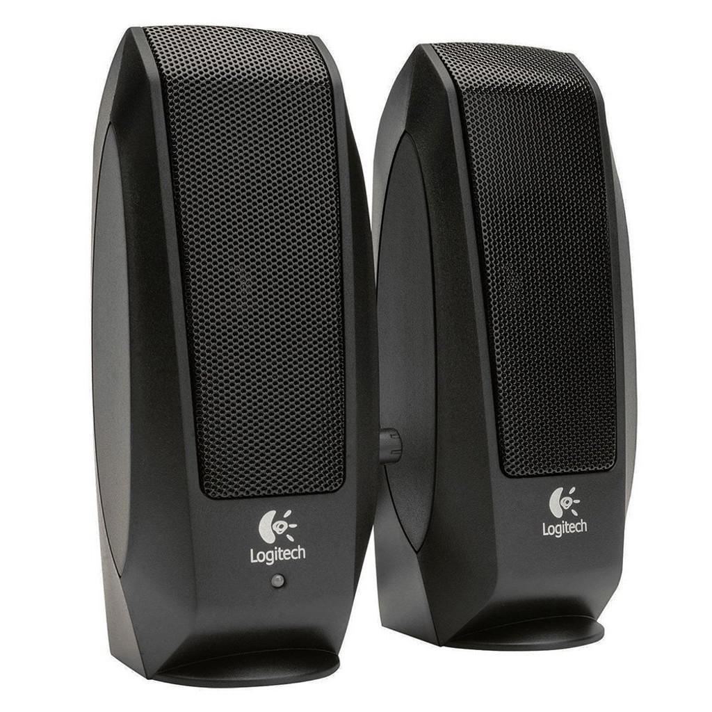 Refurbished Logitech 2 Piece Stereo Speaker System with Auxiliary