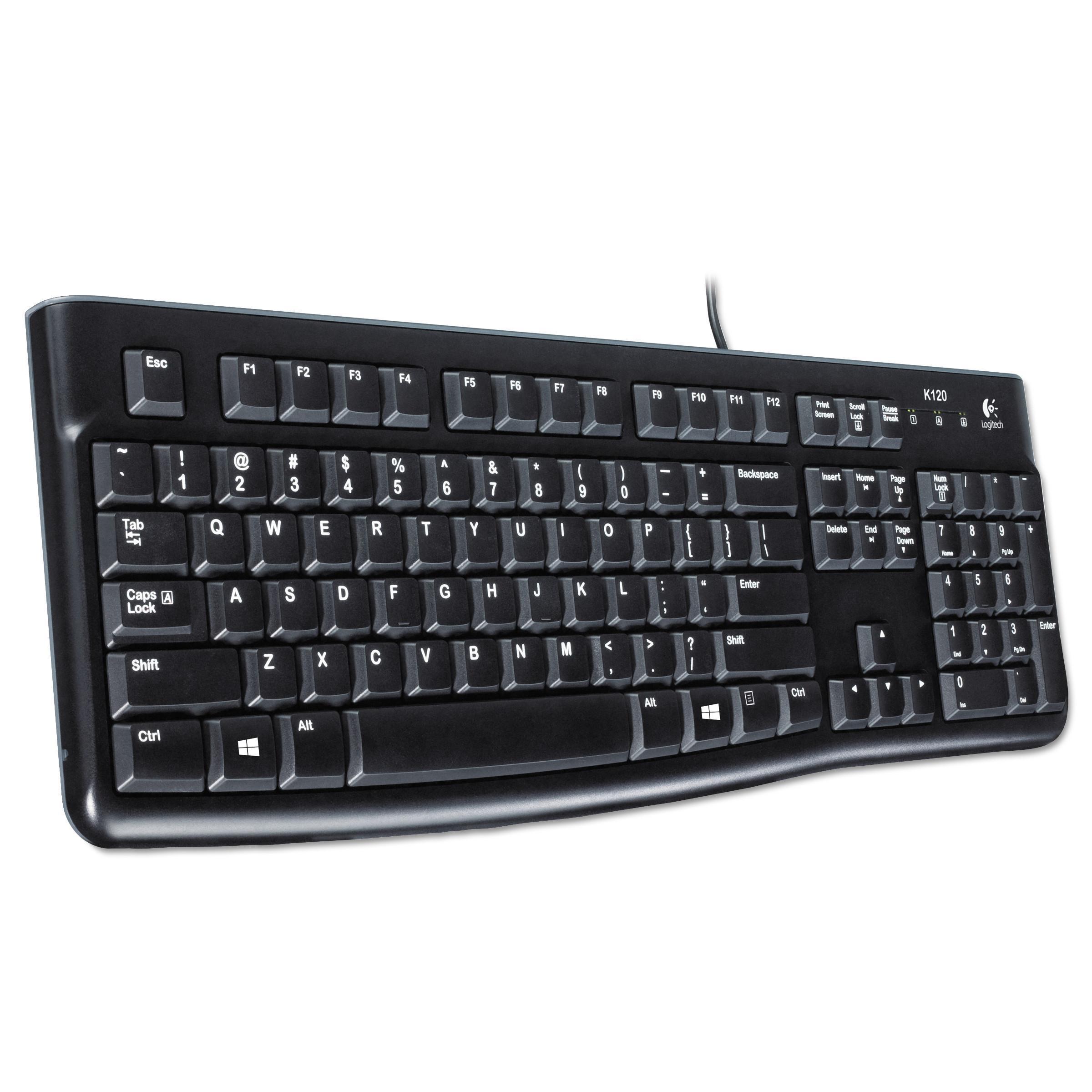 Refurbished Logitech Keyboard QWERTY K120 Back Market