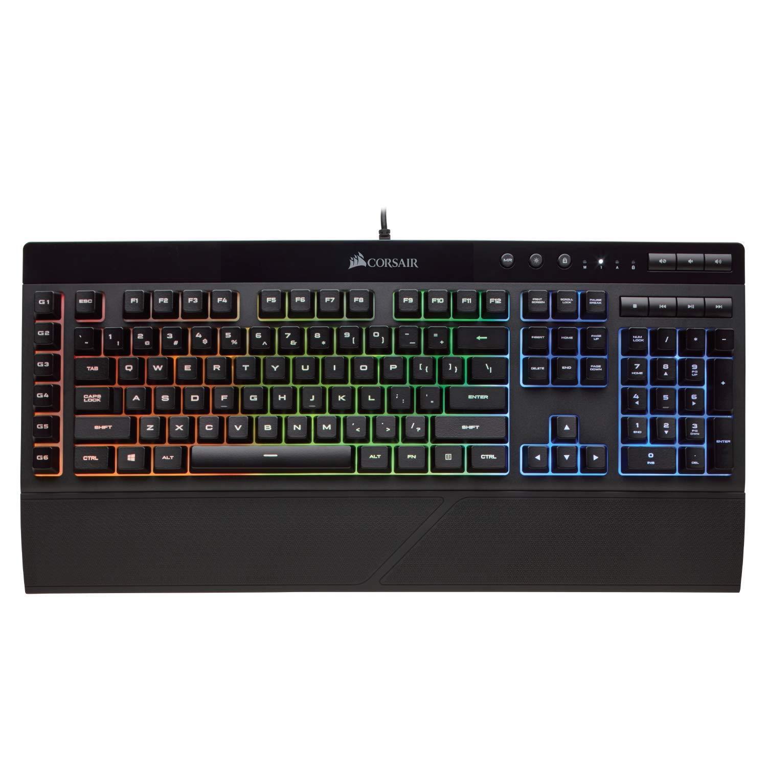 Refurbished Corsair Keyboard QWERTY Backlit Keyboard K55 RGB Back Market
