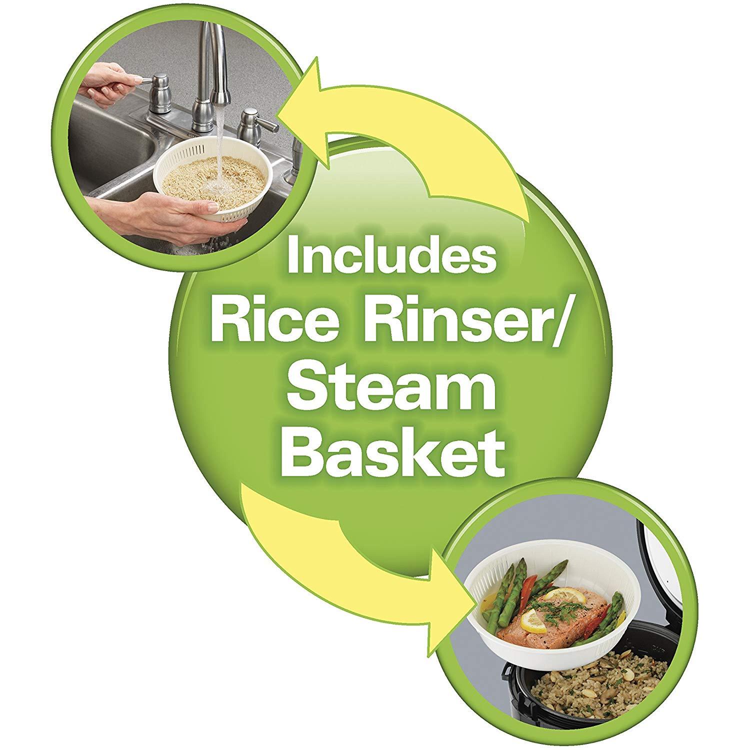 Hamilton Beach Digital Programmable Rice Cooker & Food Steamer, 8 Cups