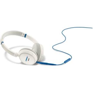 On-Ear LE Noise reducer Headphone with microphone - Blue / White