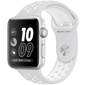 Apple Watch (Series 2) 42 mm Nike Edition - Aluminum Silver - White Sport Band
