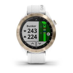 Sport Watch Cardio GPS Garmin Approach S40 - White/Light Gold
