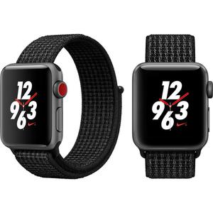 Apple Watch Nike+ Series 3 (GPS + LTE) 38mm - Space Gray Aluminum Case with Black Loop