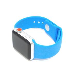 Apple Watch Series 3 (GPS) - 38mm Silver Aluminum Case with Blue Sport Band