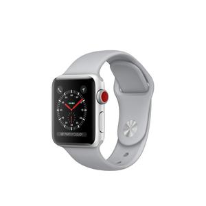 Apple Watch Series 3 (cellular) 38mm - Silver Aluminum Case - Fog Sport Band
