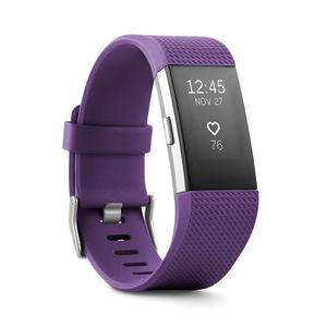 Fitbit Charge 2 Heart Rate + Fitness Wristband - Plum - Large
