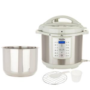 Multi-Cooker Martha Stewart 8-qt 7-in-1 Digital K48342 - Silver/White