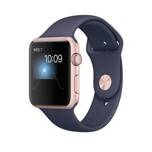Apple Watch Series 1 42mm (Rose Gold Aluminum Case Midnight Blue Sport Band)