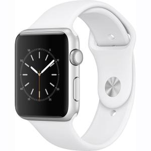 Apple Watch Series 1 38 mm - Silver Aluminum Case - White Sport Band