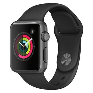 Apple Watch (Series 1) 38mm - Space Gray Aluminum - Black Sport Band