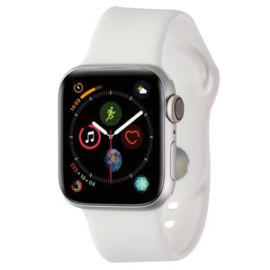 Apple Watch (Series 4) September 2018 40 mm - Aluminum Silver - Sport Band White
