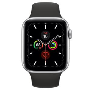 Apple Watch Series 3 42mm (GPS + Cellular) Silver Stainless Steel Case - Black Sport Band