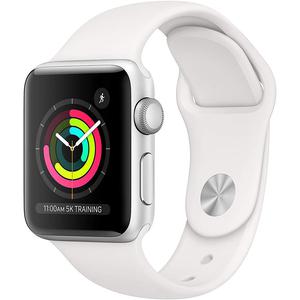 Apple Watch (Series 3) September 2018 42 mm - Aluminium Silver - Sport Band White