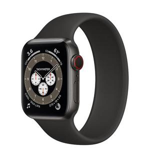 Apple Watch Series 5 GPS + Cellular - 40mm Titanium Case - Black Sport Band - Space Gray