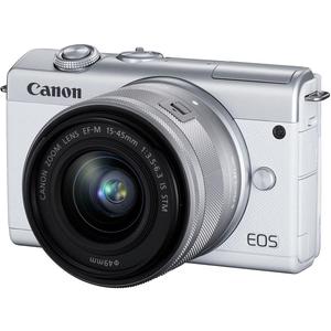 Hybrid Canon EOS M200 - White + Lens Lens Canon EF-M 15-45mm f/3.5-6.3 IS STM - White