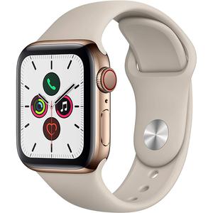 Apple Watch Series 5 44mm GPS + Cellular Stainless Steel + White Band 32GB