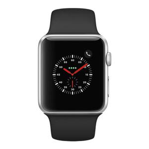 Apple Watch (Series 4) 44mm - Silver Aluminium Case - Black Sport Band
