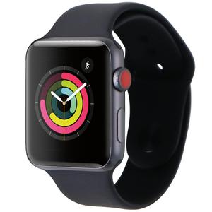 Apple Watch (Series 3) September 2017 42 mm - Aluminium Space Gray - Sport Band Black